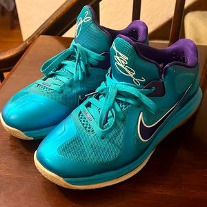 Lebron 9 Low Summit Lake Hornets 2012 Basketball Shoes